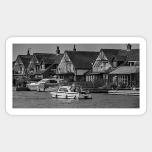 The River Bure in the village of Horning in the heart of the Norfolk Broads Sticker